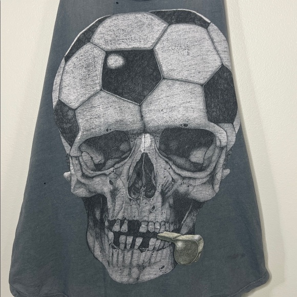 RARE ALLSAINTS 12th Man Soccer Referee gray Vest Tank Top size 10 - Picture 10 of 16